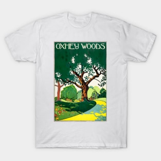 Poster to Oxhey Woods, 1915 by Edward McKnight Kauffer T-Shirt